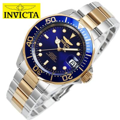 [INVICTA] ПРОФЕССИОНАЛЬНЫЕ Двухцветные Металлические Часы для Мужчин и Женщин 8935 (37,5 мм)