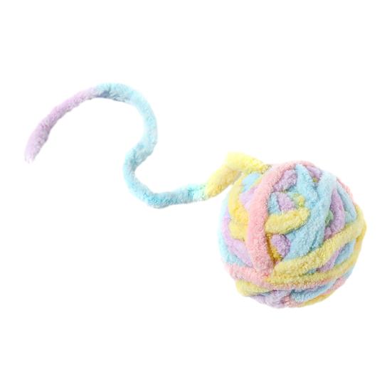 Cat Toys Plush Ball with Bell Interactive Cat Toy Lightweight Bite Resistance Toy for Indoor Cats