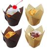 Pastry Cupcake Tools Liners Round Cases Bakeware Baking Paper Cups Tulip Shape 50Pcs/Set Cake Cup