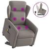 VidaXL Recliner Massage Chair Taupe Fabric 3303151