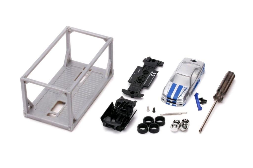 Jada Toys Форсаж Литой автомобиль Nissan Skyline R34 СБОРКА СОБИРАЙ 155 Brian's GT-R N'