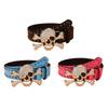 Popular Rhinestones Skull Buckle Belt for Adult Rivet Studded Belt All Matching Western Belt for Daily and Club Wear