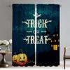 Happy Halloween Treat or Trick Современные шторы для гостиной 2 шт. Шторы для кухни для камеры Тюль для спальни Перегородка для дома