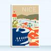 Vintage Wall Kraft Posters Coated Wall Sticker Home Decor Picture Gift Provence Nice France Pop Art Travel Canvas Painting