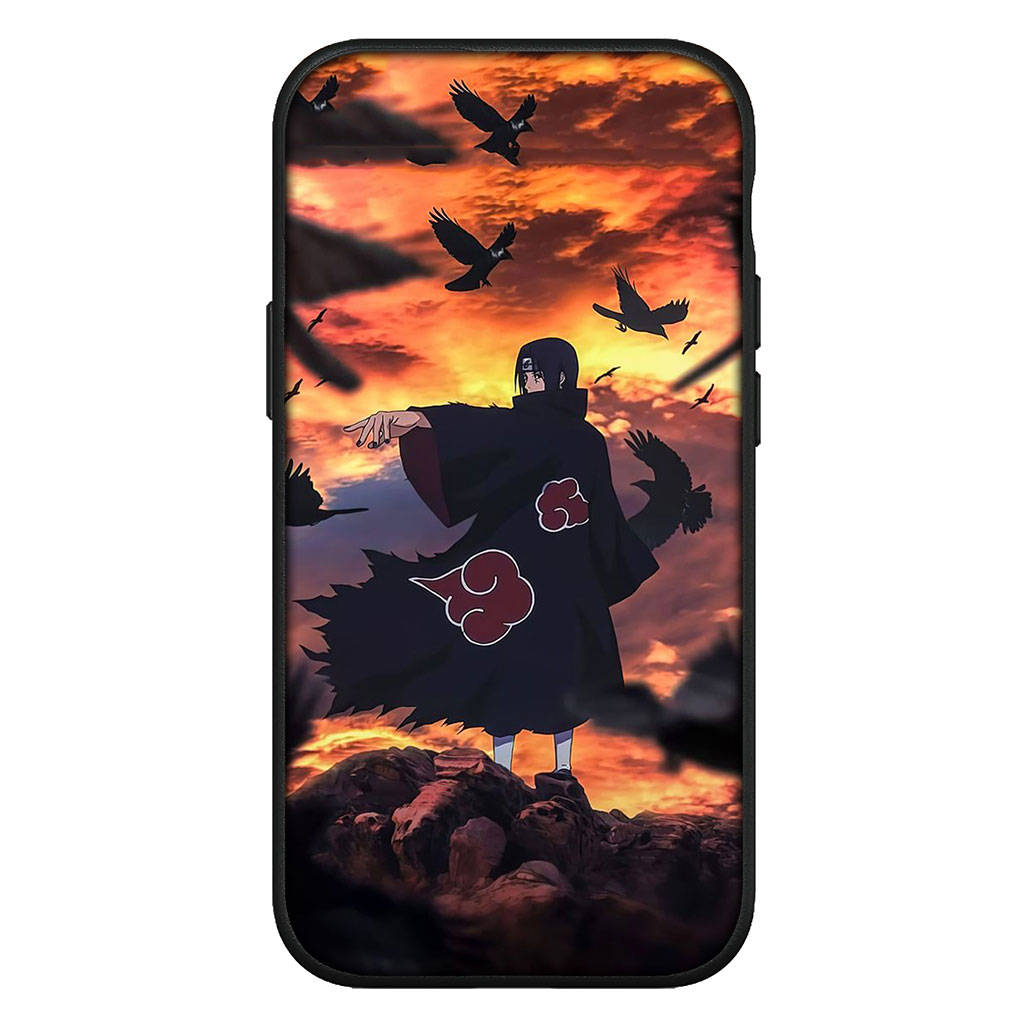 Чехол для iPhone 16 15 Xiaomi Redmi Note 14 13 12 11 Pro Max 16e Samsung Galaxy S25 S24 S23 Moto OPPO Huawei Naruto Itachi Uchiha Akatsuki Чехол для телефона