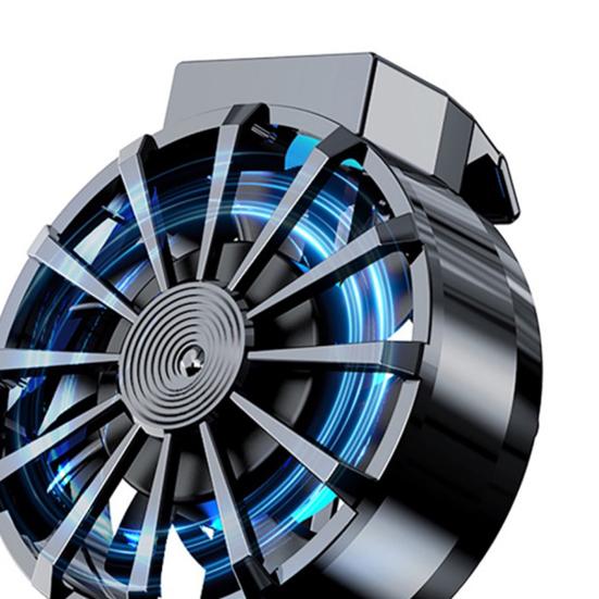 Задний радиатор для телефона Тихий с RGB-подсветкой Рассеивание тепла Сильный ветер 3-ступенчатая регулировка ветра Вентилятор радиатора Аксессуары для телефона