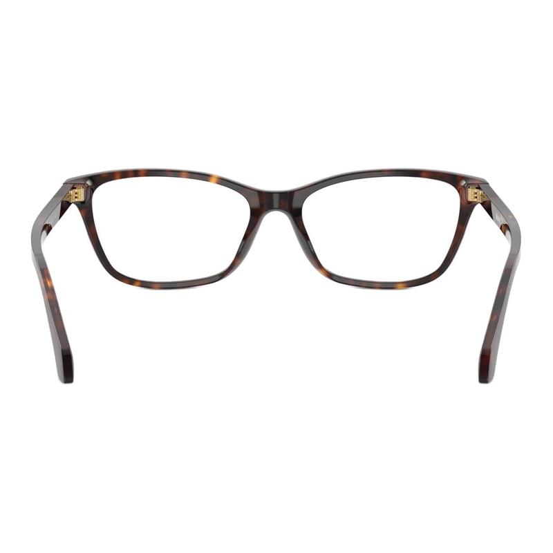 Versace Brand Logo Acetate Rectangular Optical Frame Women's Brown 26126528 VE3375108-Brown F