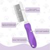 Long & Short Teeth Detangling Pet Comb Stainless Steel Small Pet Hair Brush  Cat Undercoat