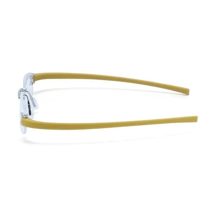RSINC Combo Rimless Frame Eyeglasses for Unisex Silver Red-Silver Yellow Tag A1 JL156426815372