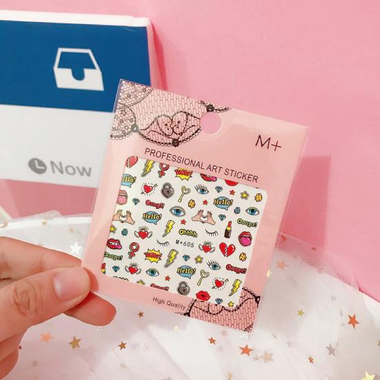 Awesome Nail Art Stickers Waterproof Lightweight Thin