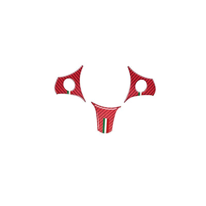Steering Wheel Panel Decoration Patch Carbon Fiber Car Stickers For Alfa Romeo 2004-2011 Brera 159 Spider Interior