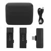 Беспроводные петличные микрофоны 1 из 2 с шумоподавлением USB C клипса на петличный мини-микрофон с батареей
