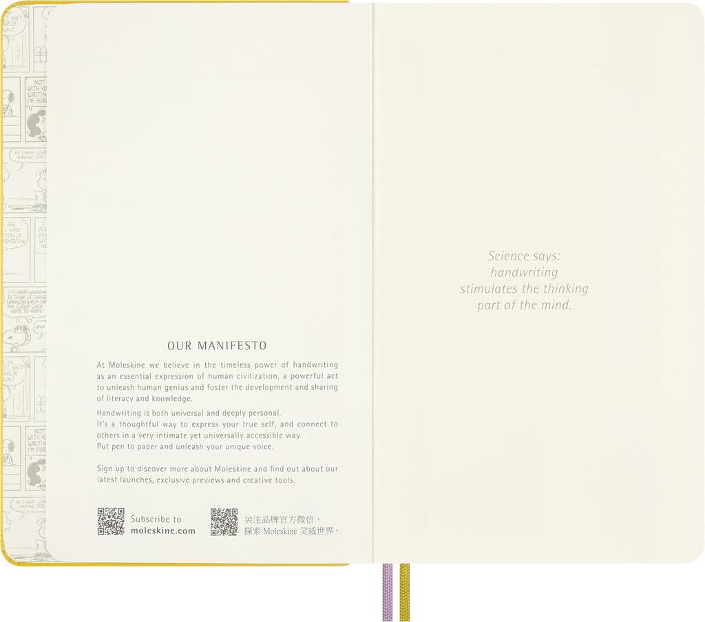 Moleskine Peanuts Peppermint Patty Notebook Hardcover Large Size Wide X 21cm Lined Yellow LEPENB31HPATM26 (13cm Long)