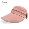 Summer Breathable Foldable Wide Brim Bucket Hat Empty Top Cap Panama Hat Sun Cap