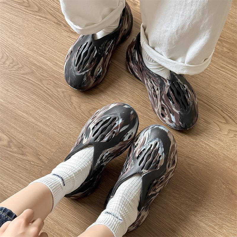 3818 кокосовые изи дырявые туфли женские Канье летние новые парные пляжные крутые шлепанцы мужские