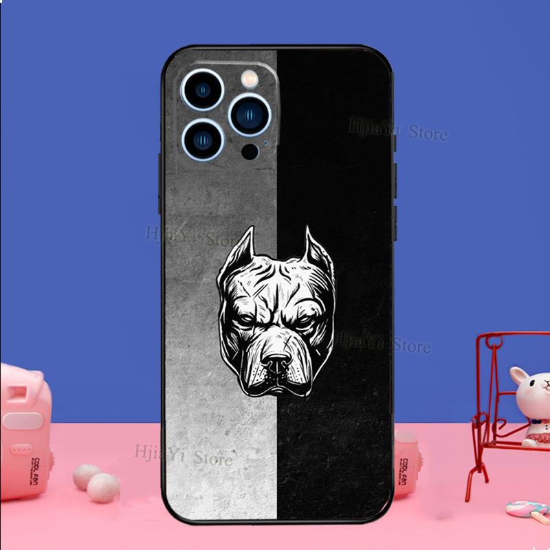 Чехол для телефона с милой собакой Pitbull для iPhone Samsung Galaxy Redmi Xiaomi Oppo OnePlus Note SA 7 8 9 10 11 12 13 14 20 21 22 23 53 54 Pro Max Plus Ultra