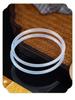 Moisturizing and transparent lychee frozen white moonlight fine strip double circle jingle bracelet, simple and versatile jade bracelet