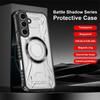 Военный гибридный бронированный чехол для телефона для Samsung S25 Edge S24 FE S23 Ultra Для Magsafe Прозрачная жесткая накладка для Galaxy A16 A06 A36