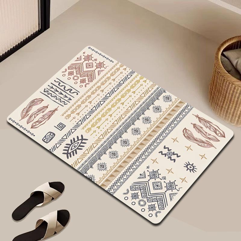 Коврик для пола Diatom Mud для дома, простые линии, коврик для ванной, коврик для входной двери