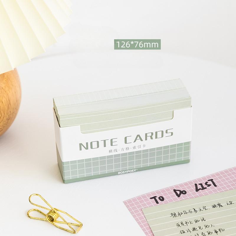 RosyPosy soft design tea fragrance index card, large capacity 150 word memory message sticky note card