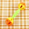 Training Interactive Double-head Hollow Bird Toys Chewing Ball Bell Parrot Chew