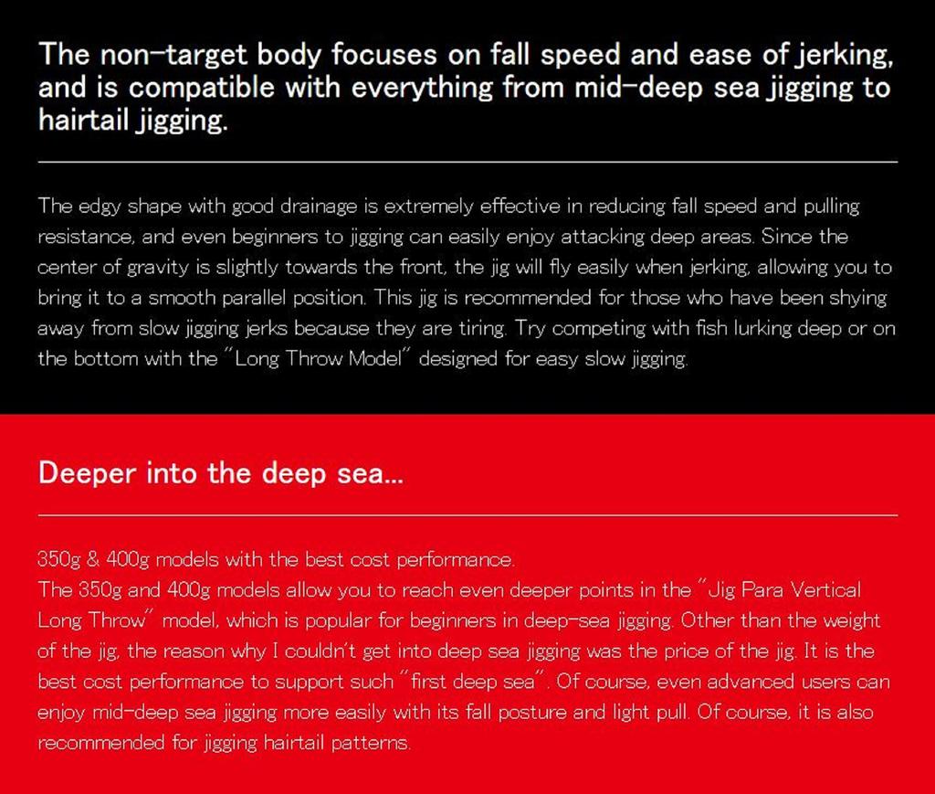 Major Craft Metal Jig Jigpara Vertical JPV-LS 400 Grams 008 (7704)