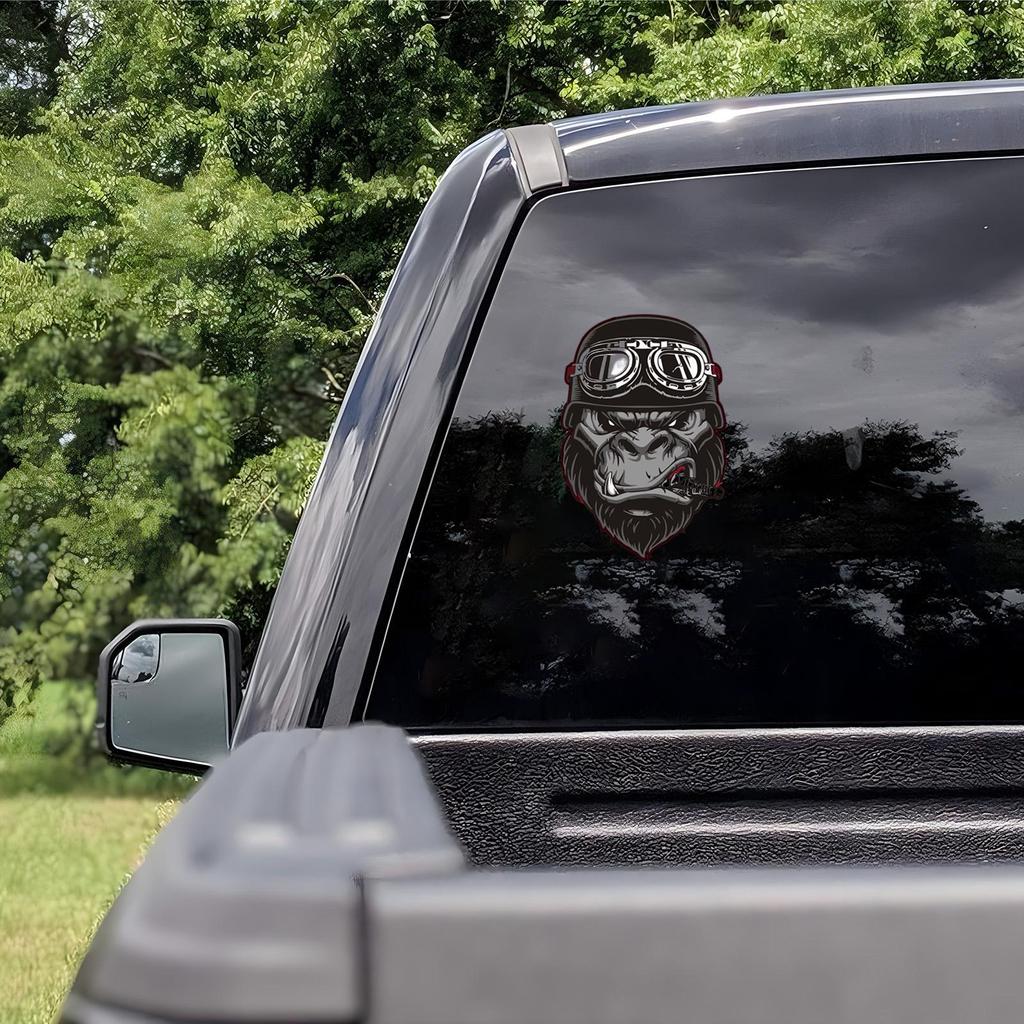 Car Stickers Orangutan Monkey Wall Car Sticker Orangutan Head Sticker Monkey Wall Car Sticker Refrigerator Bumper Decals