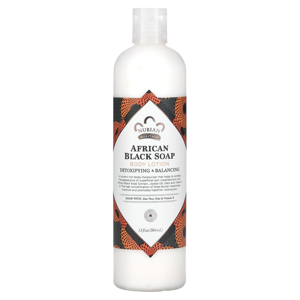 Body Lotion, African Black Soap, 13 Fl Oz (384 Ml)