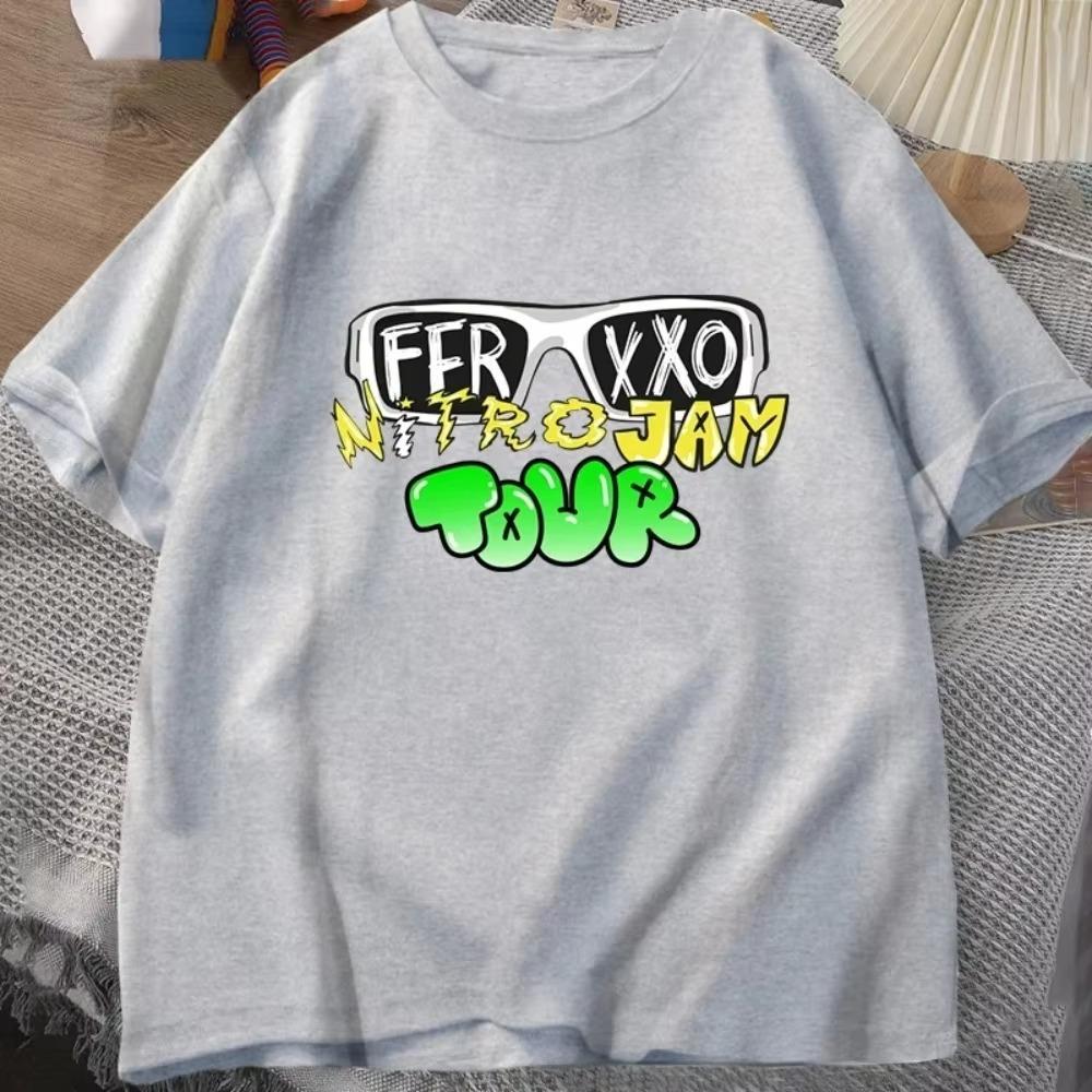 Feid Ferxxo T Shirt Men Women 90s Rapper Men's T-shirt Summer Cotton Short Sleeve Tee Unisex Streetwear Men's Oversize T-shirts