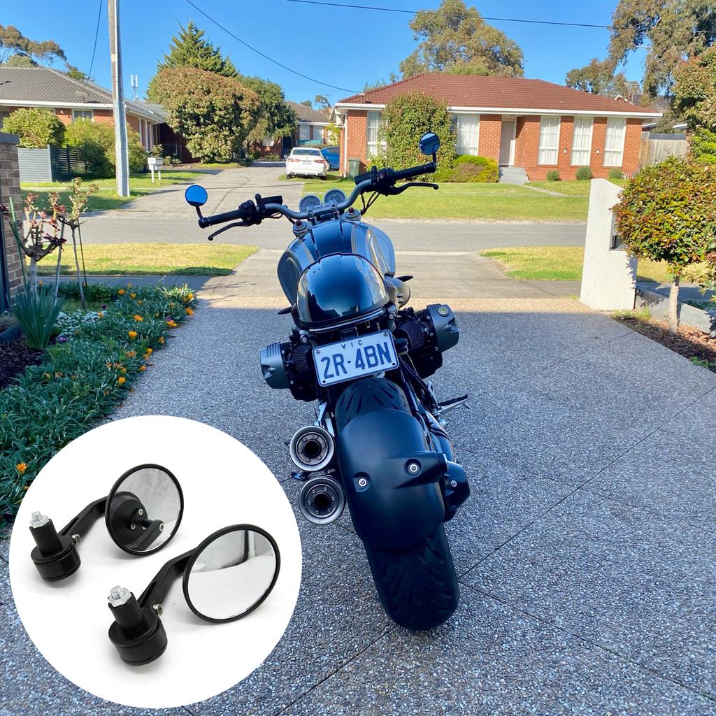 Профессиональные мотоциклетные зеркала с круглым стержнем, боковое зеркало заднего вида для мотоцикла, руль 7/8 дюйма, быстрая установка