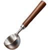 Кофейная ложка из нержавеющей стали марки 304 с гладкой ручкой из ореха, мерная ложка 15 мл или 30 мл для пуровера и