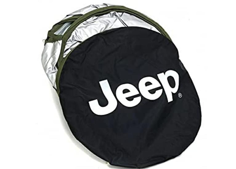 Jeep Renegade with and Storage [Genuine JEEP] Sunshade, Case, Front, Logo, Cover.