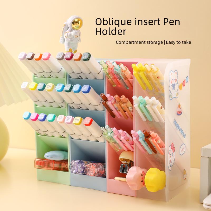 Прозрачный держатель для ручек в скандинавском стиле с несколькими сетками для студентов