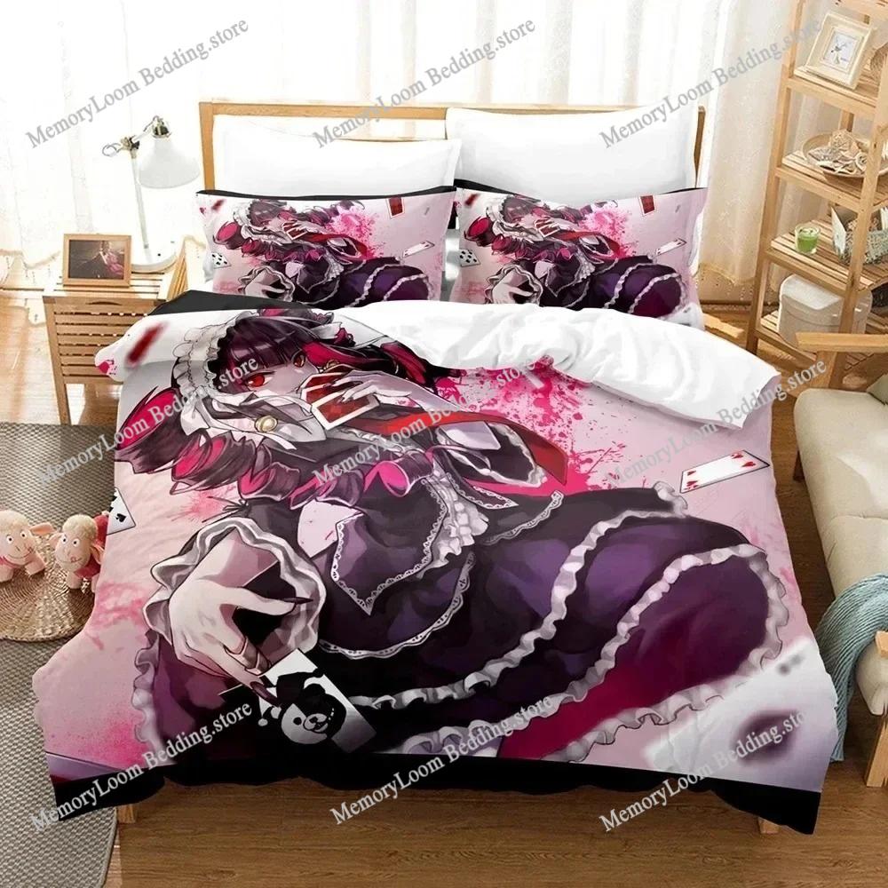 Anime Danganronpa Bedding Set,Duvet Cover Set Comforter Pillowcase,King Queen Twin Size Quilt Cover for Boys Girls Adults