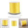 100M x 0.8mm нейлоновый китайский узел шнур Rattail макраме Шамбала нить нить желтый