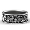 Viking Nordic Mythology Giant Wolf Men Ring Defense Totem Wolf Fashion Hip Hop Rock Unisex Finger Ring Punk Gift