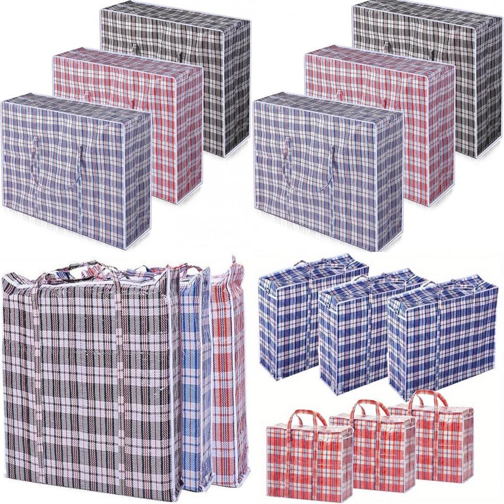 Large Moving Bag With Zipper And Handles For Clothes Storage And Transport