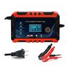 12 В интеллектуальное зарядное устройство для автомобильного аккумулятора - импульсный ремонт, ЖК-дисплей, подходит для автомобилей, мотоциклов, судов и водных мотоциклов