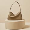 Leather Bag Spring and Summer Tote Bag Hand-held Shoulder Women's Head-layer Leather French One-shoulder Armpit Bag Women