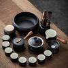 Zen Black Pottery Kung Fu Tea Set