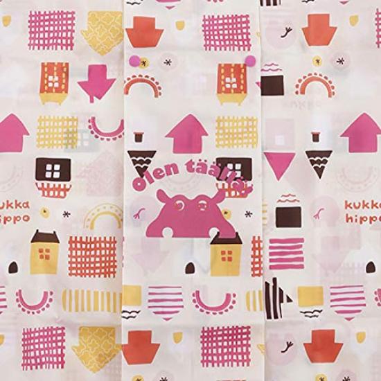 ogawa Kukkahippo подходит для школы, имеет регулируемые складки для рюкзака, светоотражающего гиппопотама, эластичную и вместительную часть. Соответствует рисунку на