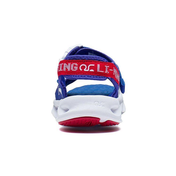 Li Ning удобные универсальные дышащие детские сандалии детская обувь темно-синего цвета YKUS004-5