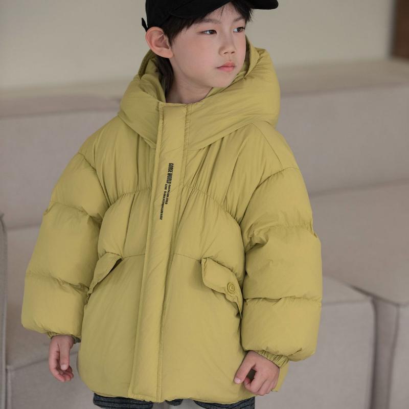 Новая зимняя детская одежда в корейском стиле для мальчиков и девочек, короткая мягкая утолщенная стеганая куртка, детский пуховик