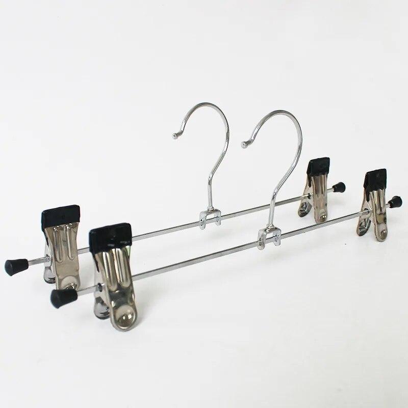 2 шт. Бытовая вешалка для брюк Пластиковая бесшовная вешалка для брюк Бытовая сушилка для одежды Зажим для бюстгальтера и нижнего белья