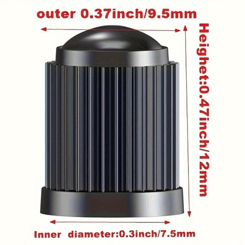 10 шт./20 шт. Пластиковые колпачки для клапанов, Универсальные колпачки для вентилей шин, Изготовлены из прочного полиэтиленового материала, Черные - Идеально подходят для автомобилей, Внедорожников, Велосипедов, Грузовиков