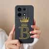 Чехол для Itel A05s A04 Infinix Note 30 VIP Hot 30 Play Zero Ultra, чехол для телефона, защитная пленка с буквами и короной, матовый мягкий силиконовый противоударный бампер