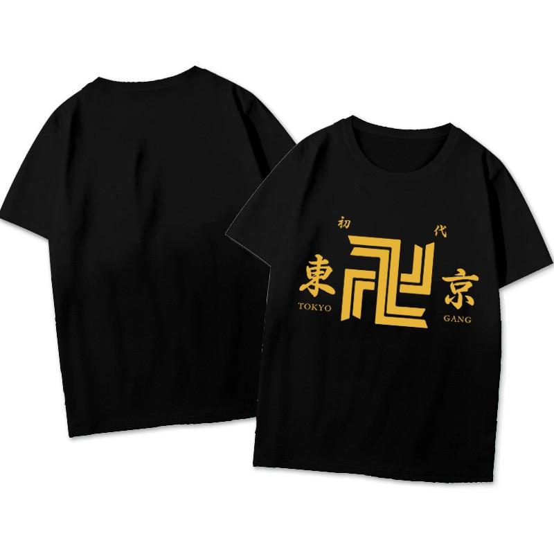 Tokyo Revengers Short Sleeve T-Shirt Manjiro Sano Ken Ryuguji Mans Cotton Printed Tee Teens