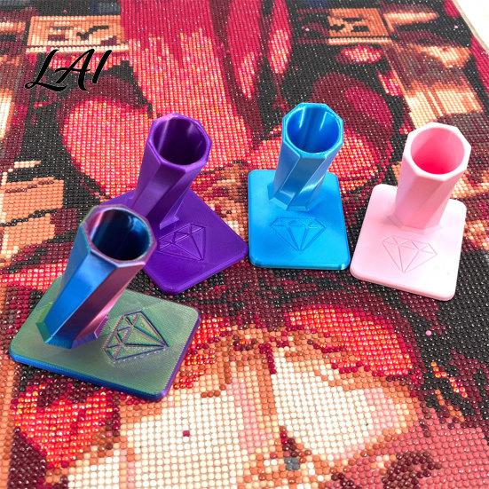 Portable Pen Stand Diamond Painting Holder 3D Printed Art Stand Handmade Tool Holder Desktop Organizer for Drill Pens Dotting Tools Crafting