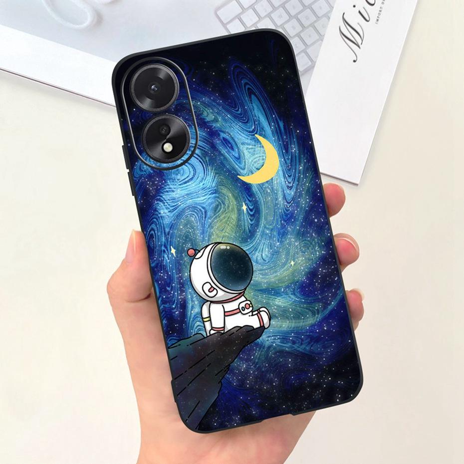 Для OPPO A18 A38 2023 Милые Животные Мультяшный Чехол для Телефона Задняя Крышка Для Oppo A38 A18 4G Мягкий Силикон ТПУ Задняя Крышка