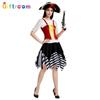 Pirate Caribbean Stylish Dress For Women Ideal For Halloween And Cosplay With Elements Fantasy